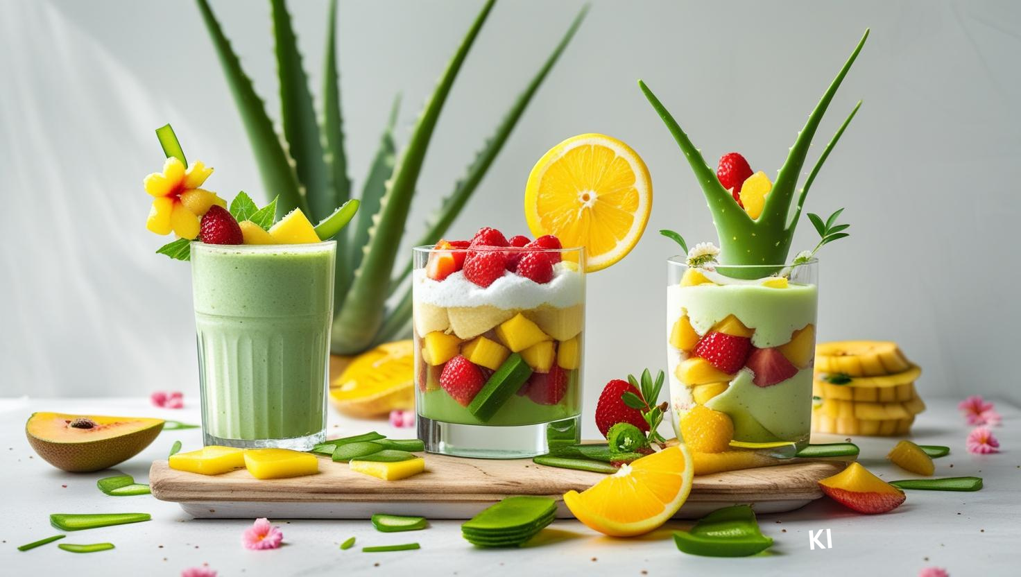 Sommerliche Drinks Sommerliche Drinks mit Aloe Vera